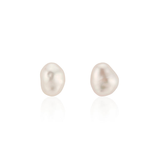 Medium Katie Baroque Pearl Stud