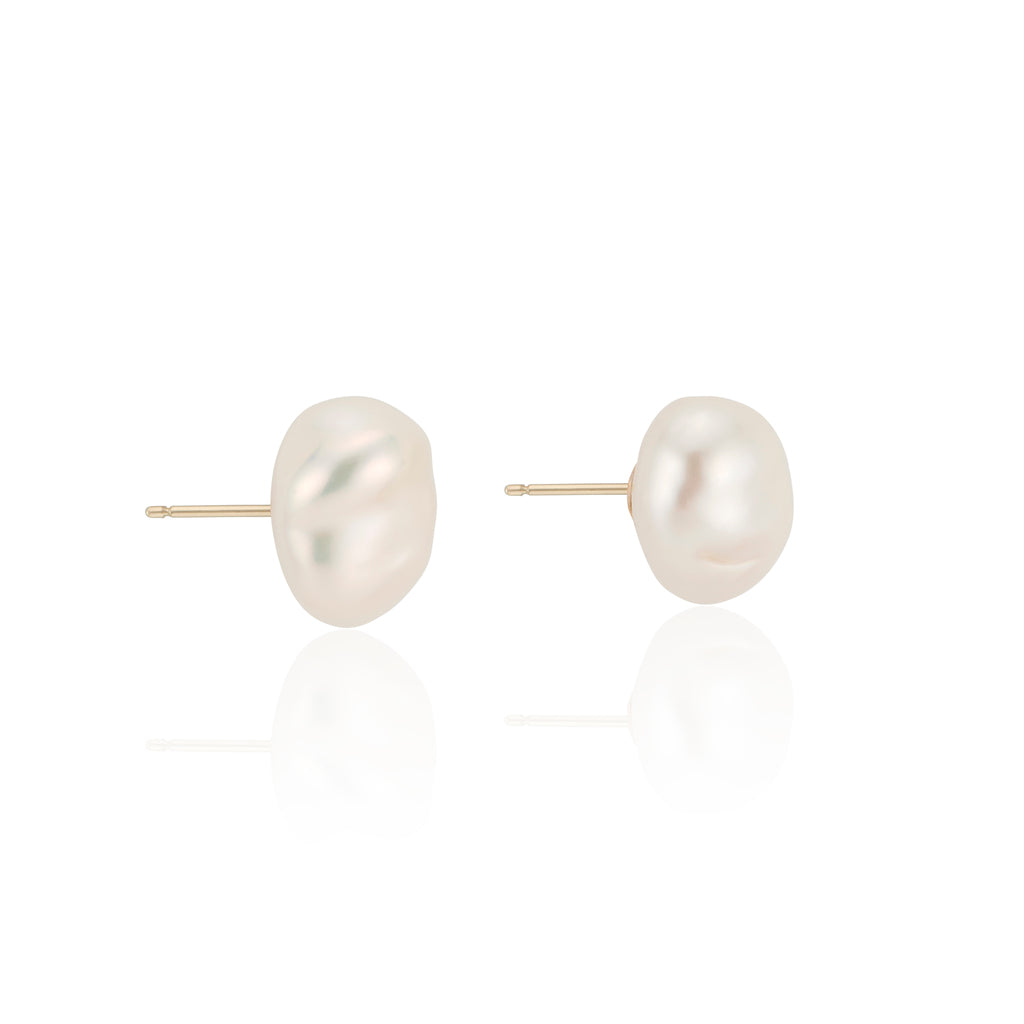 Large Katie Baroque Pearl Stud